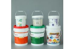China UV Resistant Plastic Fertilizer Bucket with Handle supplier
