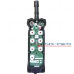 Telecontrol 6 single speed push buttons cordless remote control F24-6S-TX transmitter main board for sale