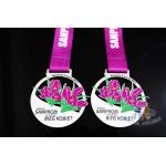 Flower Logo Double Side Sports Metal Award Marathon Medals For Schools Environmental Friendly for sale