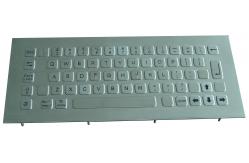 China Dustproof Top Panel Mounting Stainless Steel Keyboard With USB Or PS2 Interface supplier