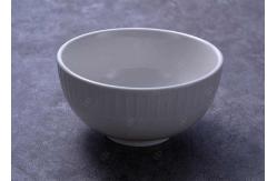 China FDA Certificated 5 Inch Embossed White Porcelain Bowls supplier