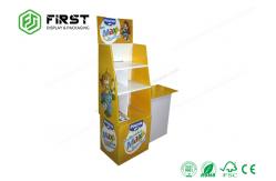 China Recyclable POP Carton Stand Customized Printing Cardboard Floor Display Stand supplier