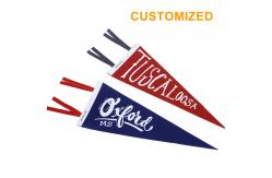 China 68D Polyester Felt Pennant Flag Silk Screen Printing Waterproof supplier