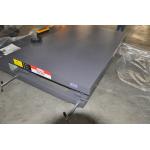 Work Shop Applied Guide Rail Moving Cargo Lift Table with 2000Kg Loading and Controled by Electricity for sale