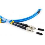 FTTH Blue Armored Fiber Patch Cable PVC SMA Simplex Duplex SM 30mm Industrial for sale