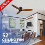 5-Speed DC Motor Remote Control Ceiling Fan Class A Energy Efficiency Rating for Home for sale