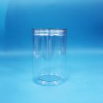 35.5oz Food Grade Food Candy Nuts Clear Cylinder Round PET Plastic Jar Clear Screw Lid for sale