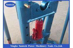 China 10T Hydraulic Pulling Electrical Cable Drum Roller Stand With Wheels supplier