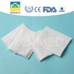 Plain Pattern Cosmetic Gauze Pads , 100 Percent Cotton Pads White Color for sale
