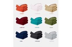China Lightweight Navy Flannel Fleece Bed Spread Blanket Cozy Plush Microfiber Comforter Set supplier