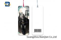 China Custom Shape Flipped Lenticular Bookmark , Super Hero Custom Plastic Bookmarks supplier