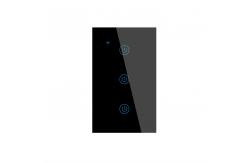 China 0.1mW Wifi Light Smart Switch 2 Gang Touch Wall On Off Waterproof supplier
