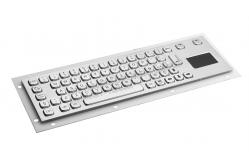 China Stainless Steel Industrial Keyboard With Touchpad  / Rugged  Keyboard supplier