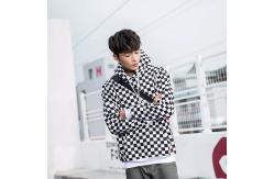 China Mens Plaid Sublimation Pullover Sweater Hoodies With Silk Screen Printing supplier