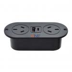 5v 2.1a built-in desk ABS sofa socket outlet AU standard power outlets & USB A+C charging socket for hotel/bar/me for sale