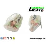 IP68 Rechargeable Cordless Miner Cap Lamp 0.96W 15000lux