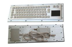 China Vandal proof industrial Computer Kiosk keyboard with Stainless steel panel mount supplier