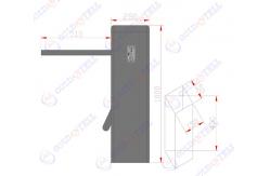 China TCP / IP Communication Coin Operated Turnstile Half Height Entry Token Machine Door supplier