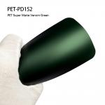 PET-PD152 PET Super Matte Venom Green Car Vinyl Wrap Film 7.5mil for sale