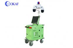 China 3.5m Telescopic Mast Mobile Sentry Surveillance Trailers For Construction Site supplier