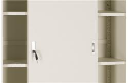 China 1850mm Vertical 2 Sliding Door Fireproofing Metal File Cupboard supplier