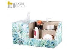 China Stackable Desktop Organizer Box Glass Makeup Organizer Elegant Design supplier