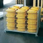 Stackable Collapsible Steel Containers Hot Dipped Galvanized Metal Wire Mesh Storage Containers