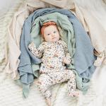 3 Pack Muslin Swaddle Blankets for Unisex, Newborn Receiving Blanket