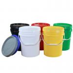 5 Gallon Round Plastic Bucket With Lid For Glue Images Included Plastic Material for sale