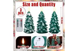 China Versatile Flameless Taper Candles Real Wax Christmas Tree Candles supplier