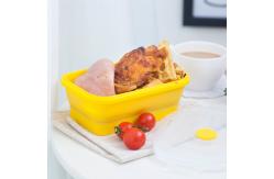 China 800ml 1200ml Silicone Lunch Containers Collapsible Silicone Lunch Box supplier