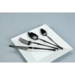 China Matte Black Stainless Steel Cutlery For 4 Include Knife manufacturer