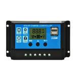 Auto PWM Solar Panel Controller 12v 24v 10a 20a 30Amp With LCD Display Dual USB for sale