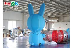 China 3m Inflatable Cartoon Characters Jumbo Blow Up Blue Bunny supplier