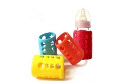 China Custom BPA Free 240ml Or 120ml Silicone Baby Bottle Cover supplier