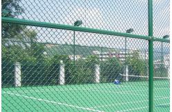China Powder Coated Angle Post Chain Link Fence Waterproof supplier