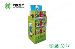 China Multi Shelves Cardboard Floor Displays , Customizied Reusable Cardboard Book Display supplier