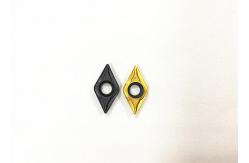 China Long Tool Life Hard Turning Inserts , Lathe Machine Inserts TiCN Cermet Material DCMT0702 supplier