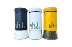 China Refillable Salt And Empty Round  Spice Jars Glass Spice Containers supplier