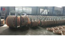 China 916 Series Wire Rope Sheave Stringing Block Conductor ACSR720 supplier