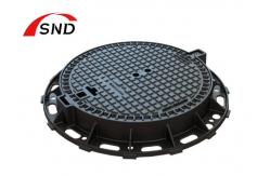 China D400 Extra Heavy Duty Hinged Round Access Cover With Round  And Square Frame supplier