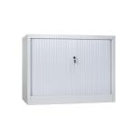 Vertical Double Drawer White  Roller Shutter Door Filing Cabinets for sale