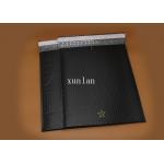 No Fading Shipping Poly Bubble Mailers , Flat Black Garment Mailing Bubble Bags for sale