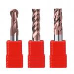 55 Degree Thick Shank Tungsten Steel Alloy Ball End Mill 2 Flutes CNC Ball Cutter for sale