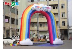 China Colorful Oxford Cloth 210D Inflatable Rainbow Arch supplier