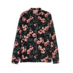 Woven Fabric Cool Women Jacket Ladies Flower Print Long Sleeve Coat For Autumn for sale