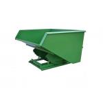Mini 1.5 Cubic Yard Self Dumping Hopper Tipping Bin Industrial Metal Scrap Bins for sale