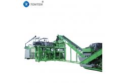 China Automatic Waste Tire Rubber Crushing Machine Recycling Line Plant supplier