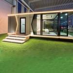 8.5 Meter Space Capsule House Prefabricated Pod Homes Wind Resistance