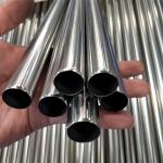 ASTM AISI 2205 321 SS Round Pipe Mill Edges Bright Polished 55mm Outer Diameter for sale
